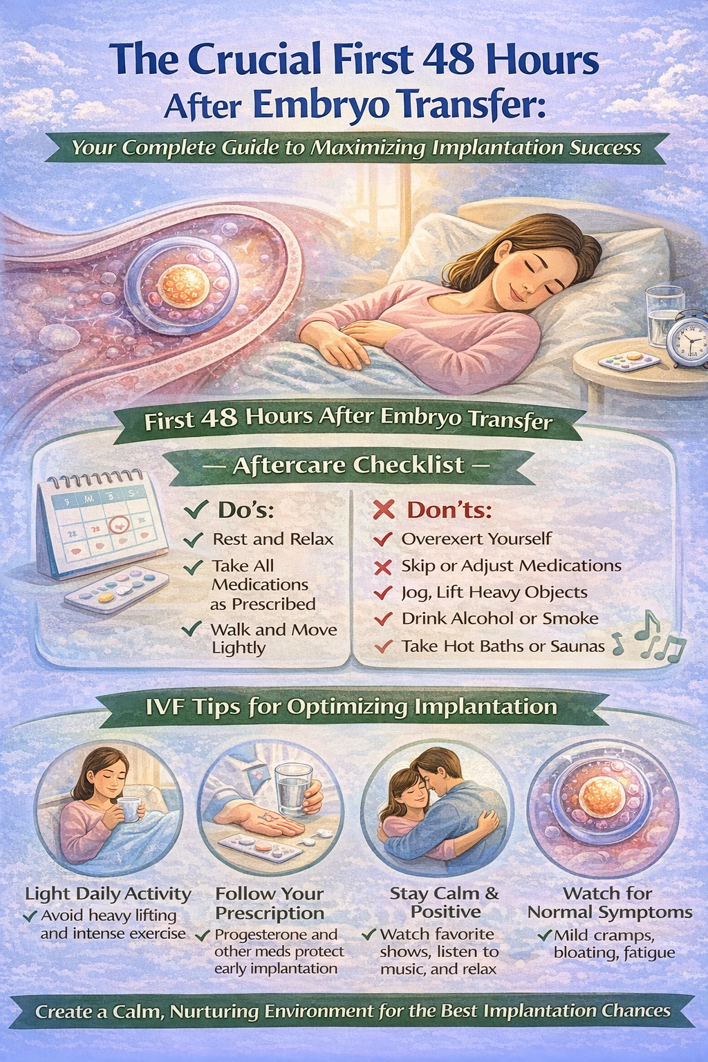 The Crucial First 48 Hours After Embryo Transfer: Your Complete Guide to Maximizing Implantation Success 2 embryo transfer