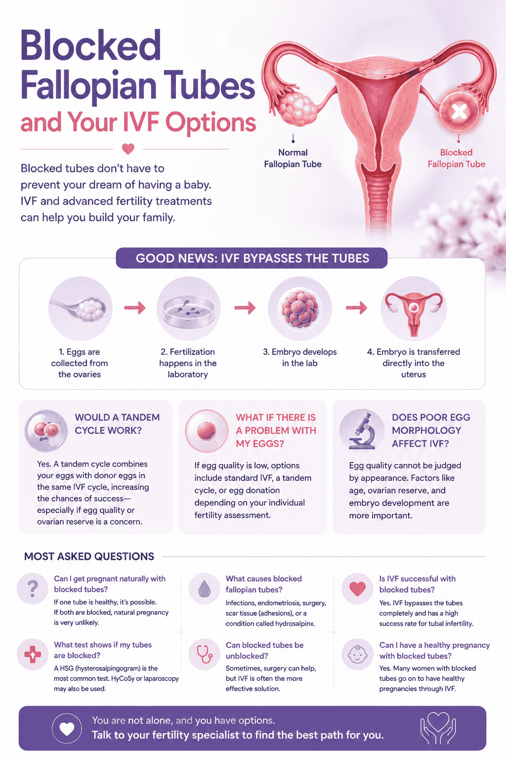 Blocked Fallopian Tubes and IVF: Can You Still Get Pregnant? 2 blocked fallopian tubes